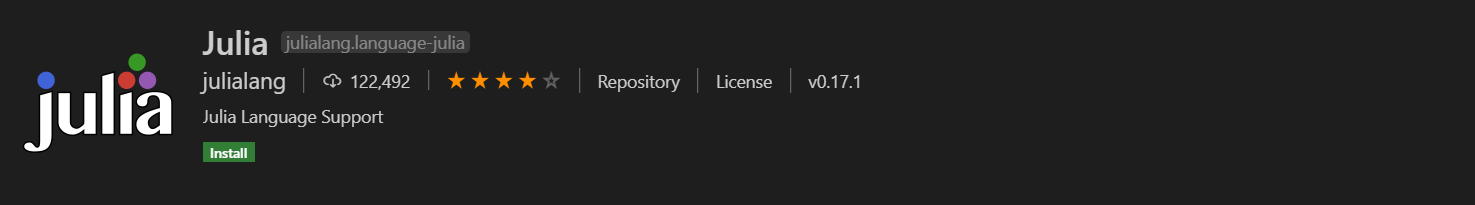 Julia VS Code Extension